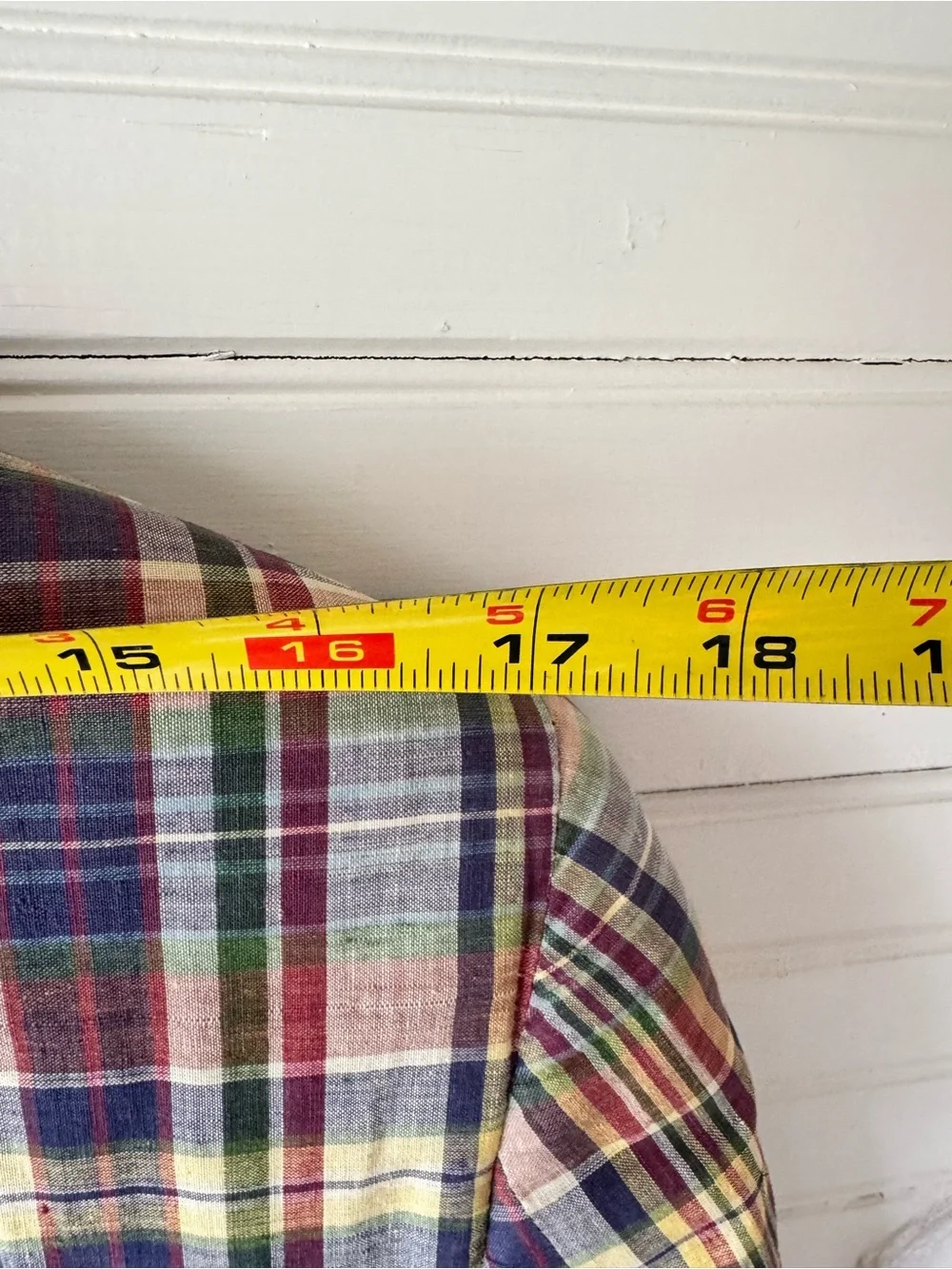 Vintage Austin Reed Multi-Color Plaid Sport Coat - Yellow, Blue, Red